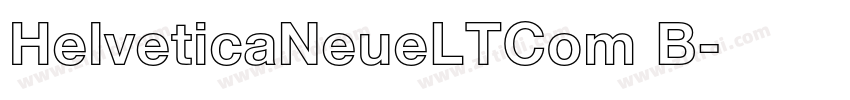 HelveticaNeueLTCom B字体转换